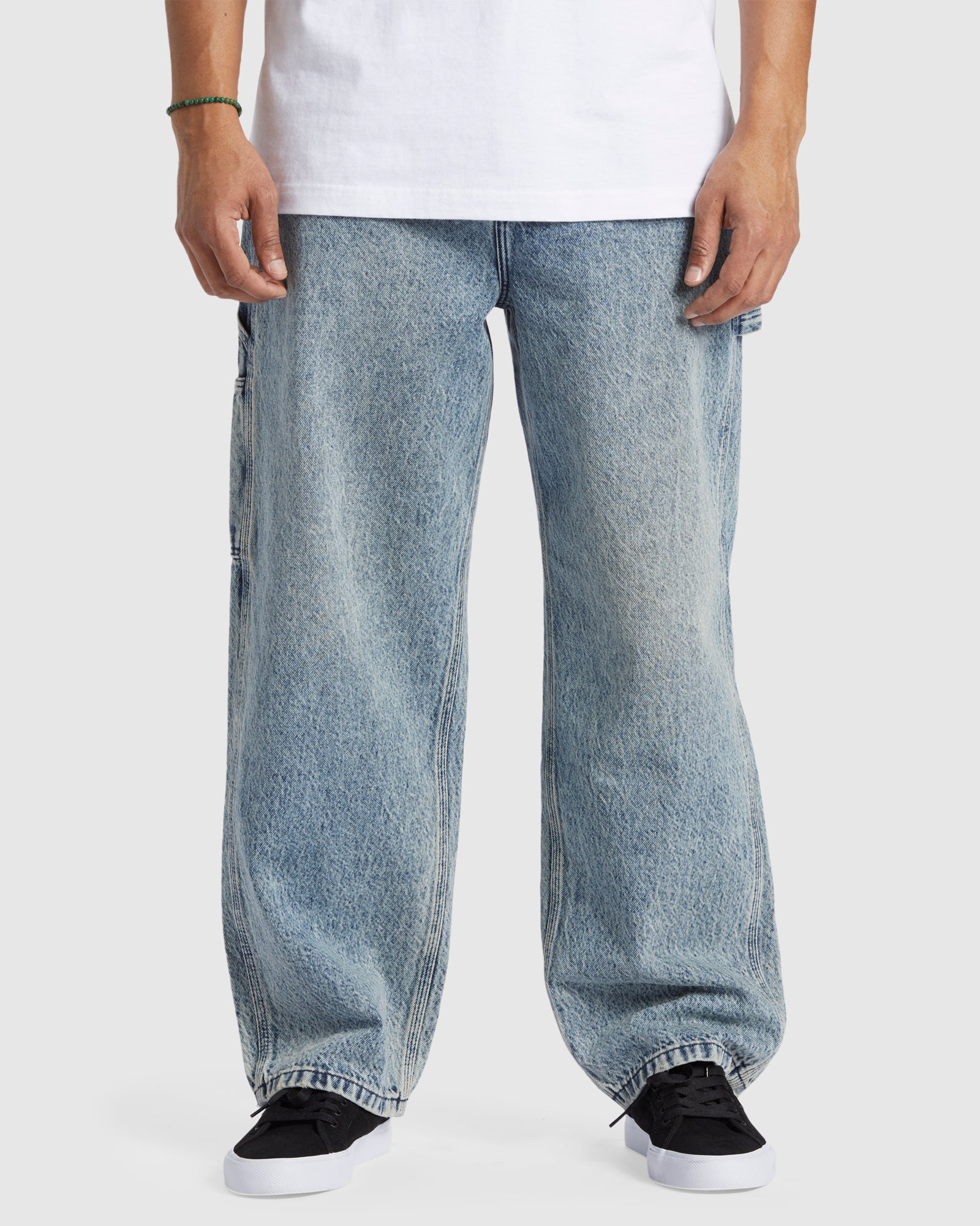 Mens Worker Baggy Carpenter RDI Denim Pants