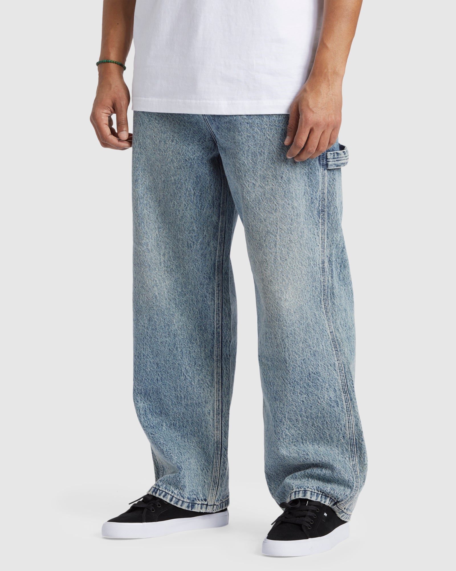 Mens Worker Baggy Carpenter RDI Denim Pants