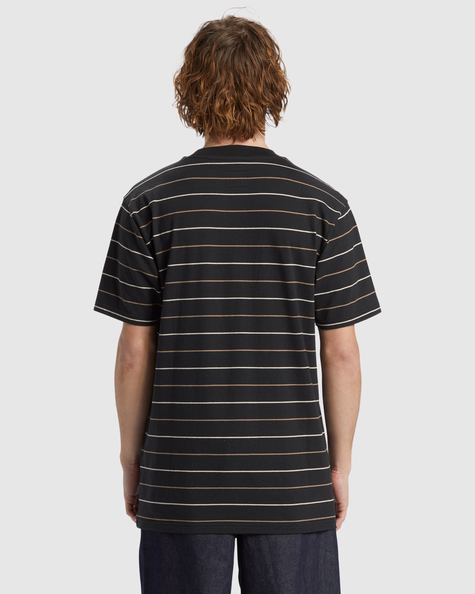 Mens Lowstate Stripe Short Sleeve Top