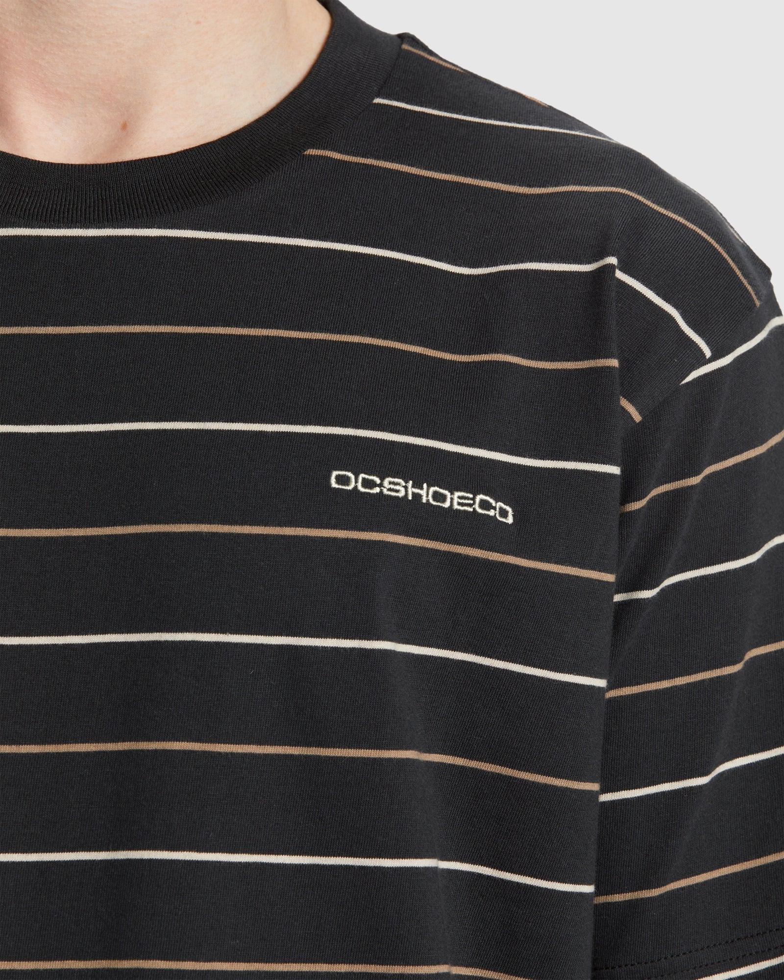 Mens Lowstate Stripe Short Sleeve Top