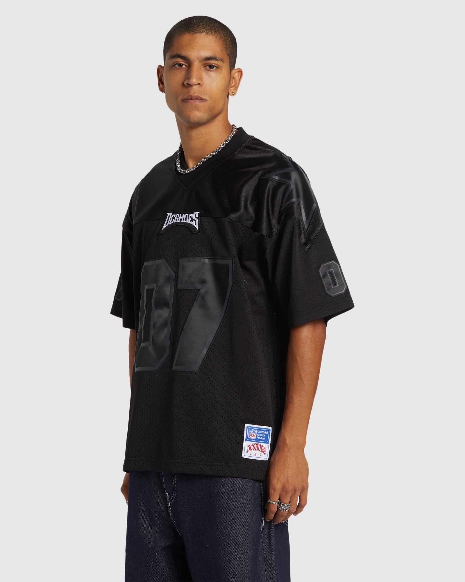 Mens Mens Blackout Football Jersey Top