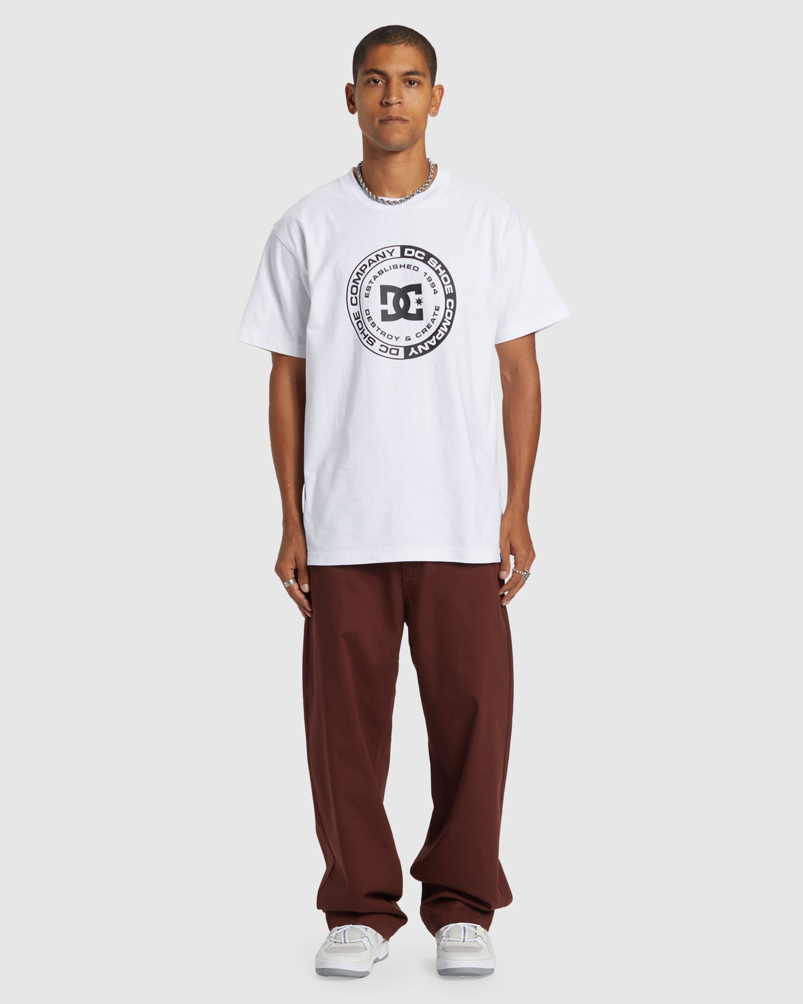 Mens Worker Baggy Chino Pants