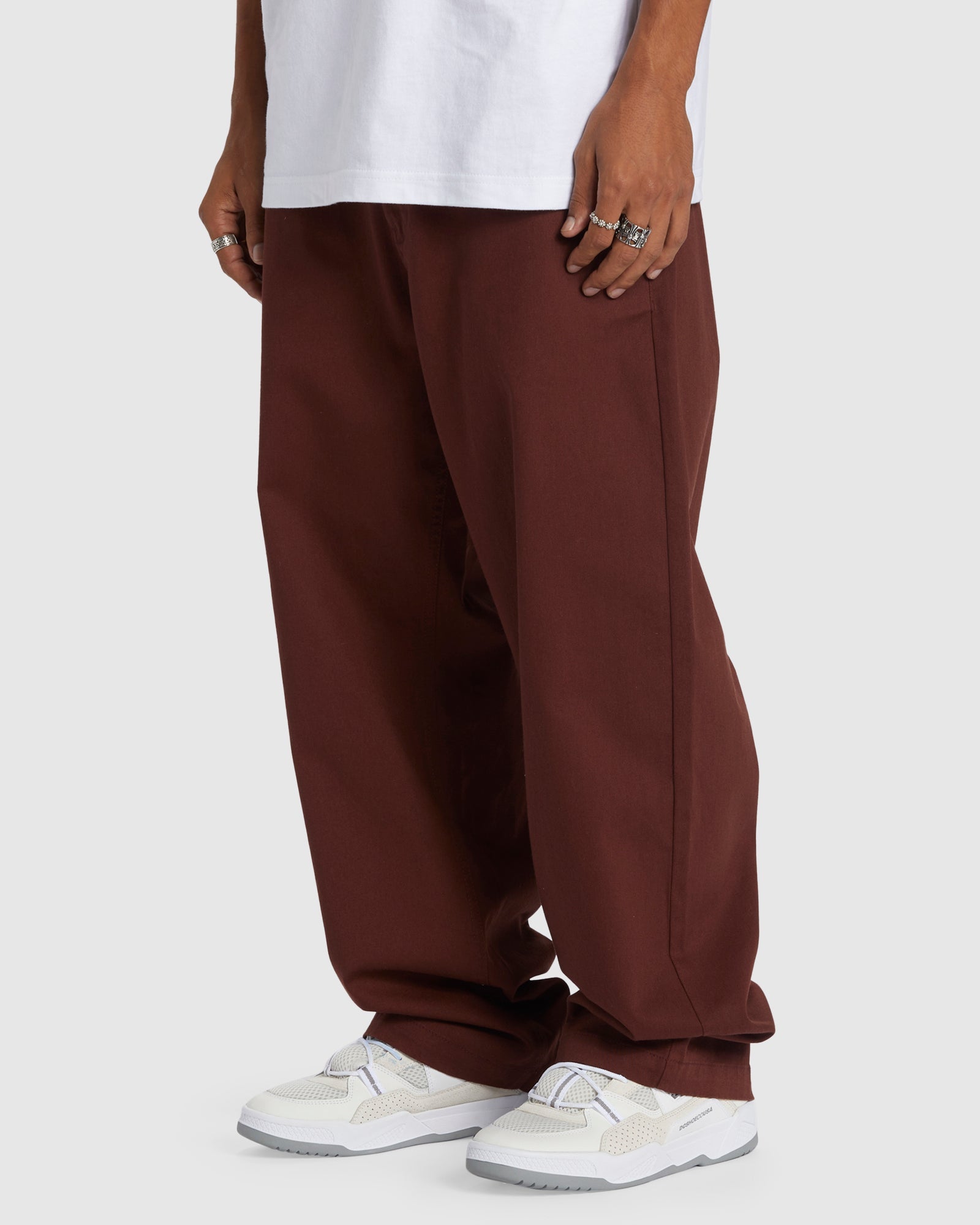 Mens Worker Baggy Chino Pants