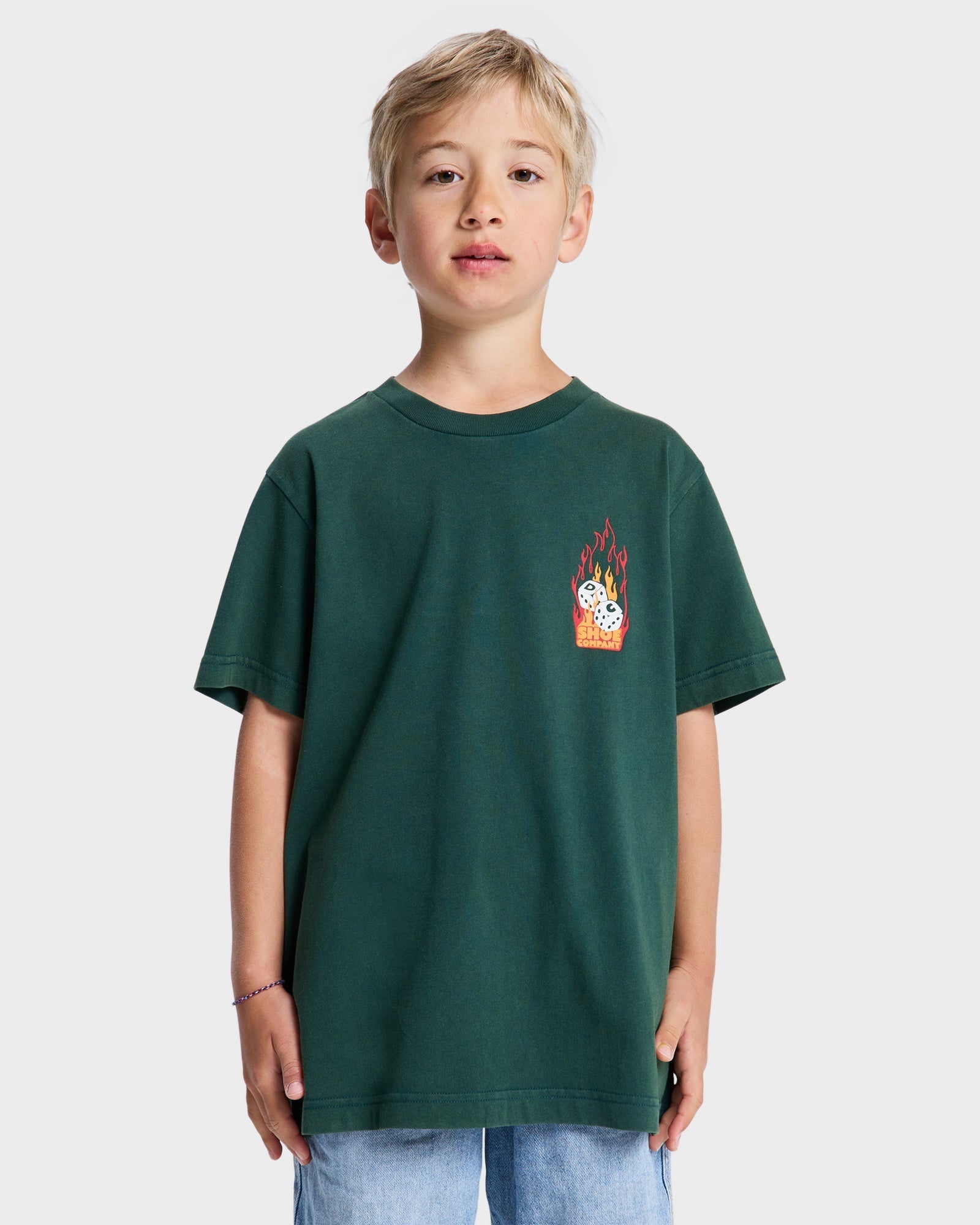 Boys 10-16 Burning Dice T-Shirt