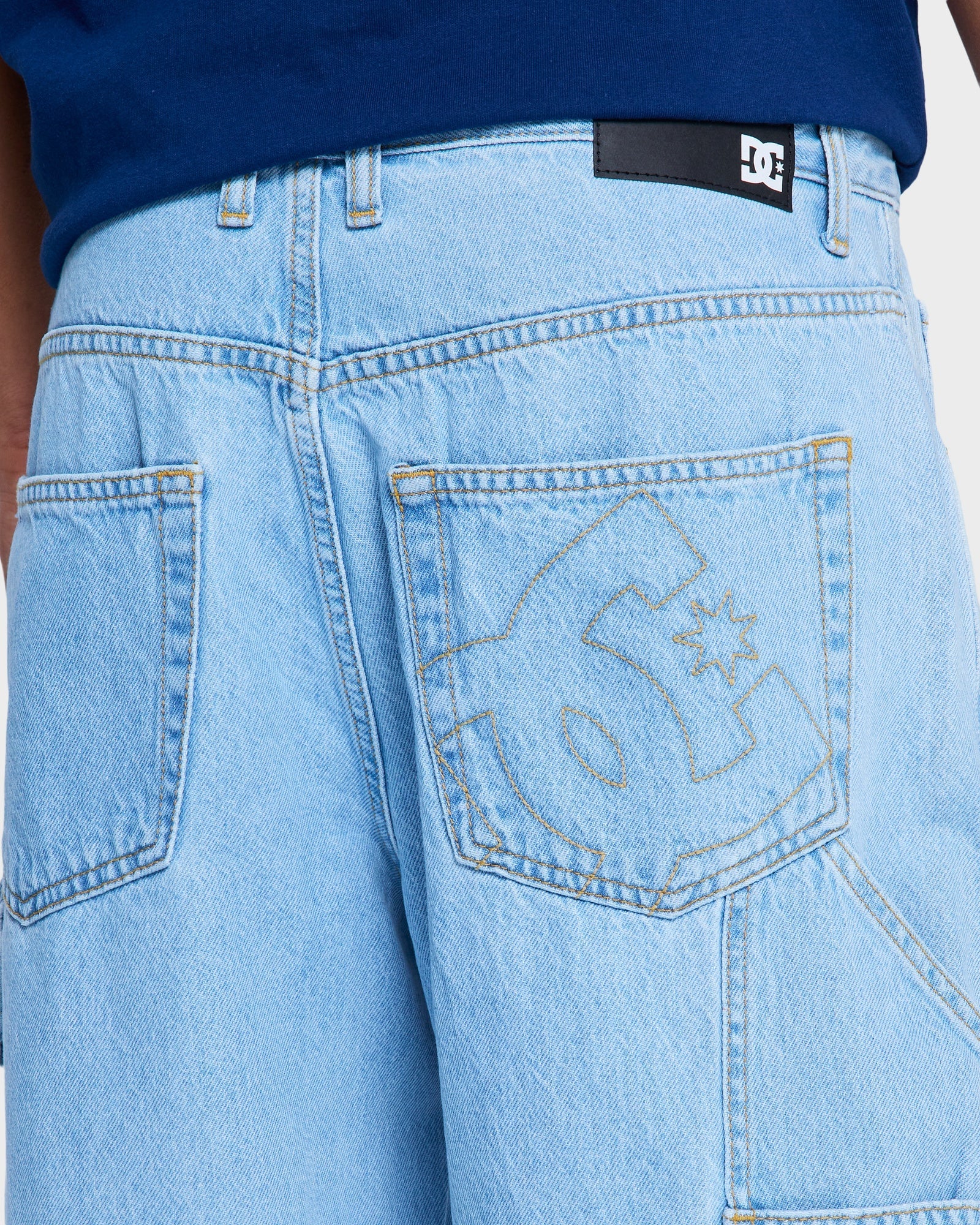 Mens Baggy Denim Carpenter Pants