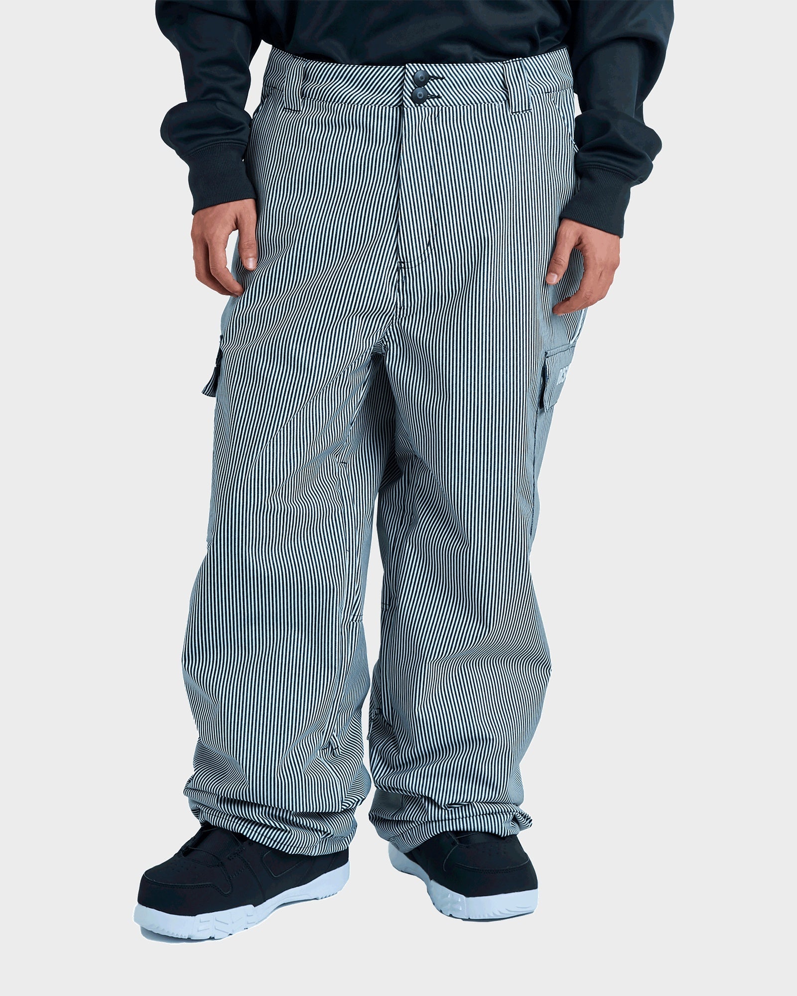 Mens Wide Cargo Snow Pants