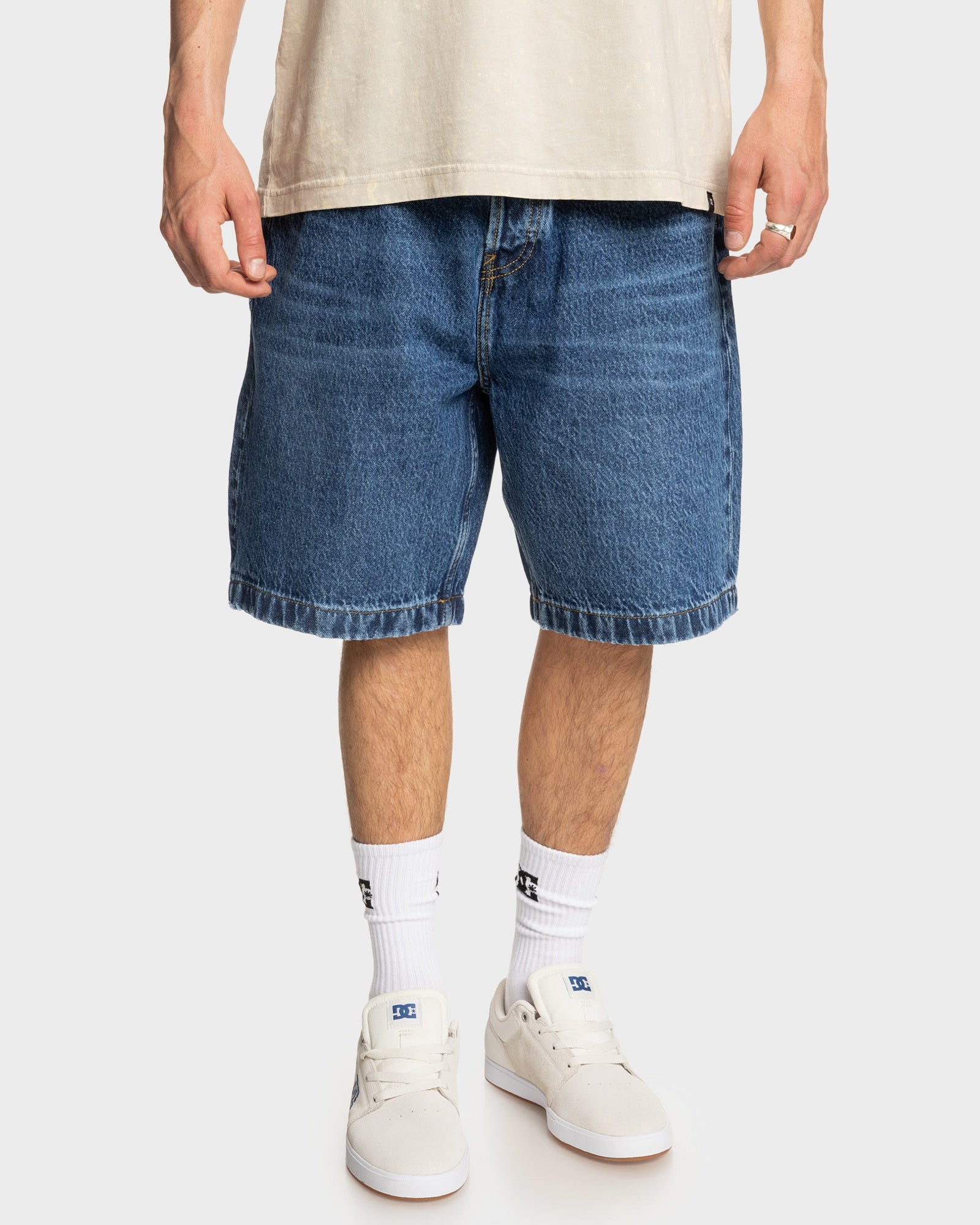 Mens Worker Baggy 19.5" Denim Shorts