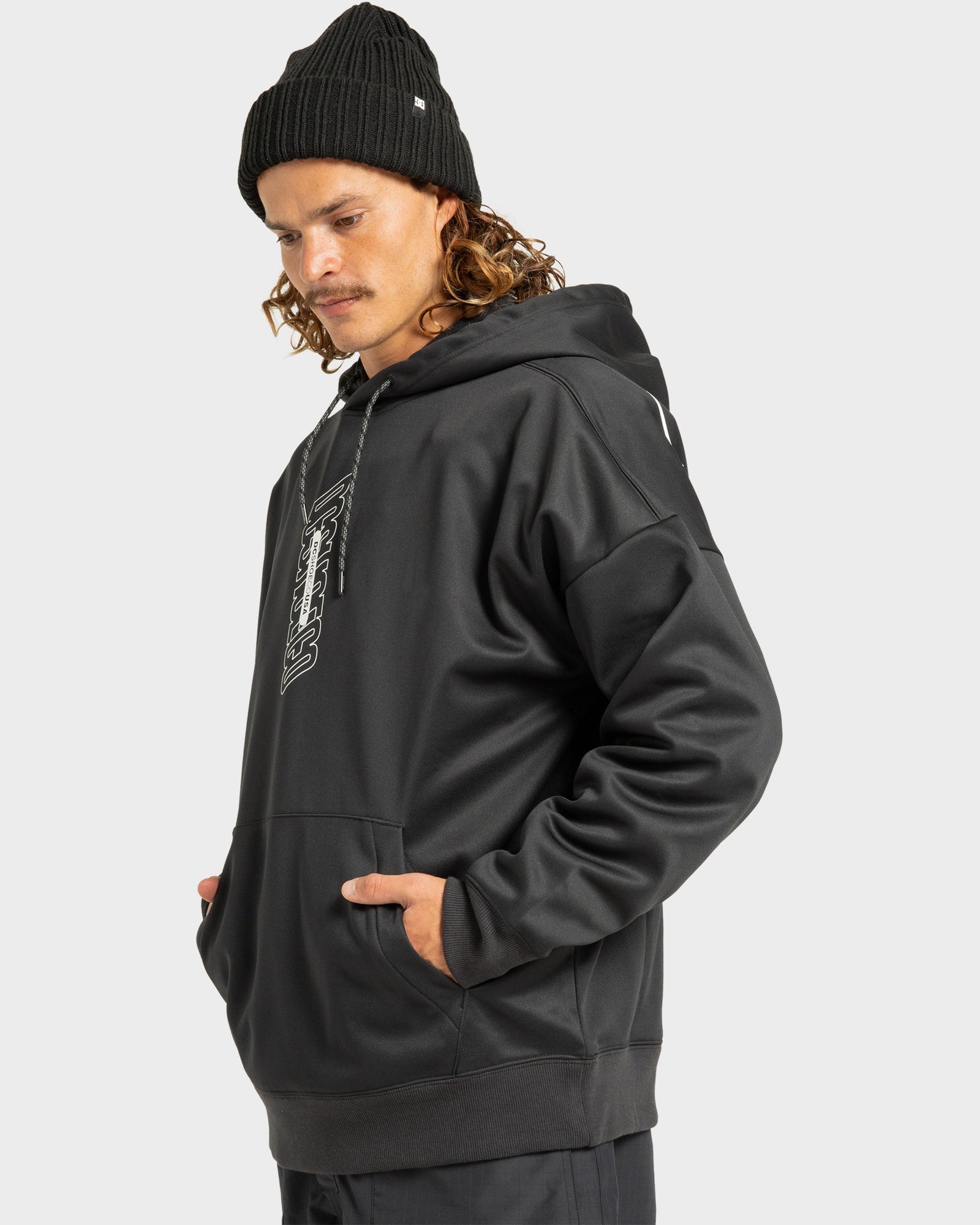 Mens DC Omega Fleece Pullover Hoodie