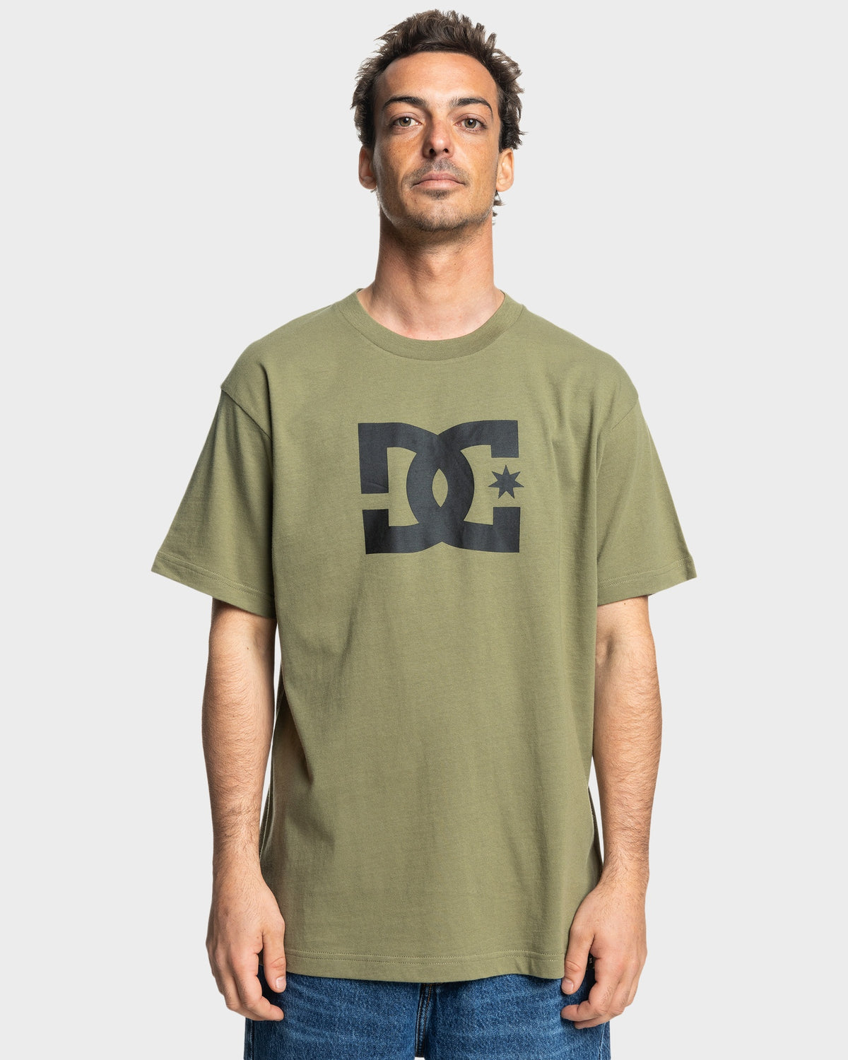 Mens DC Star T-Shirt - DEEP LICHEN GREEN / XS | DC Shoes