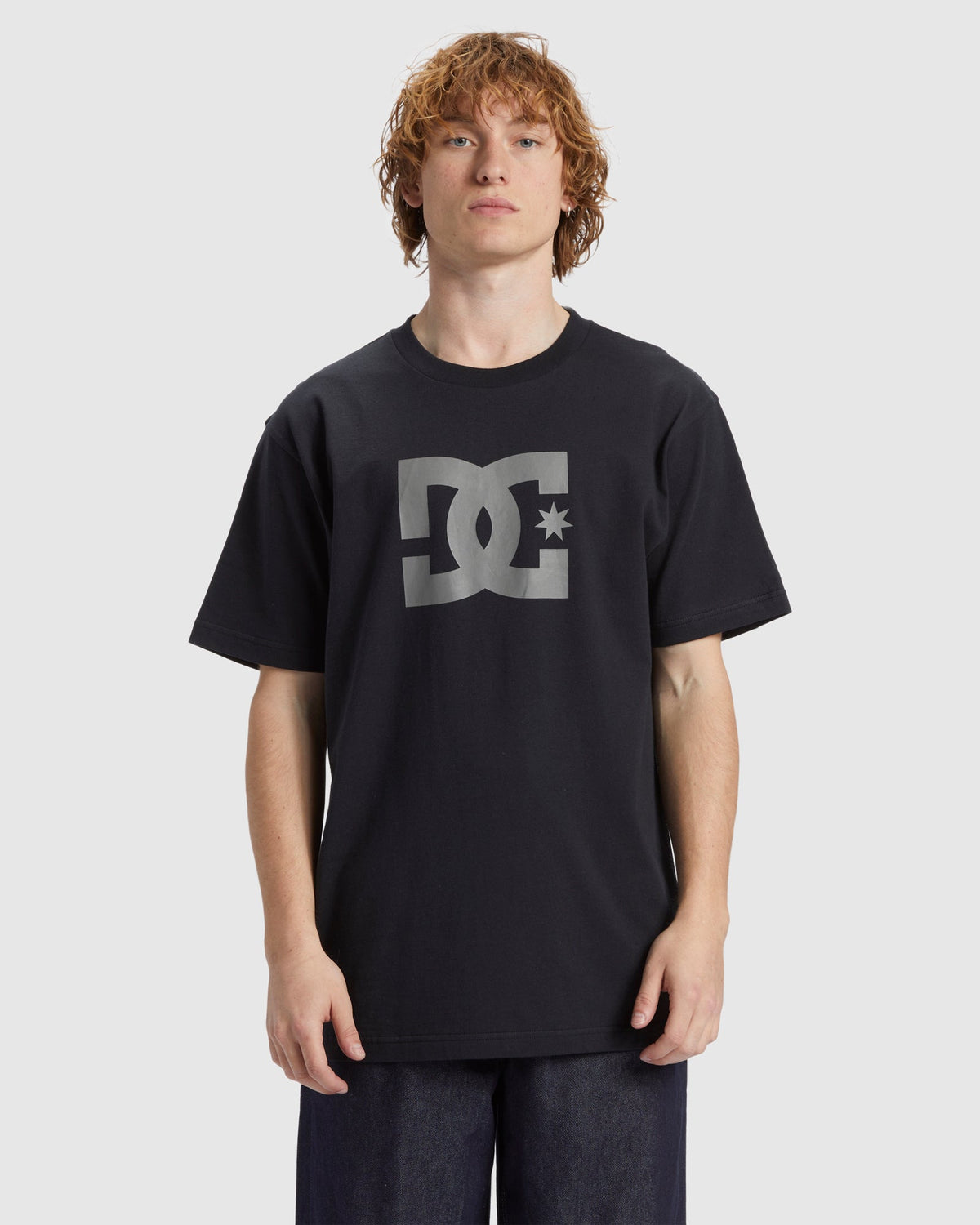 Mens DC Star Heritage Short Sleeve T-Shirt - BLACK/PEWTER / S | DC Shoes