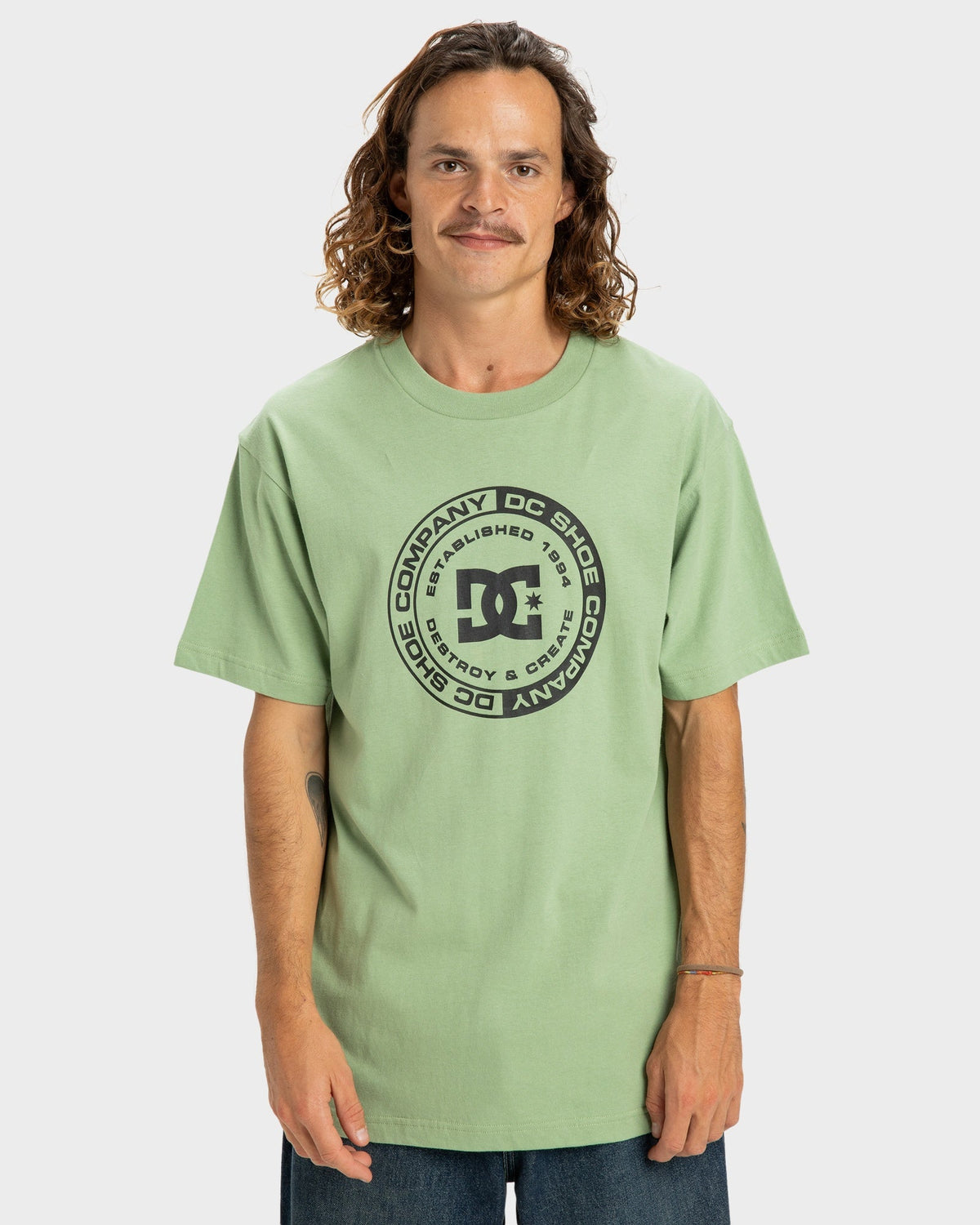 Mens DC Corpo T-Shirt - BASIL / S | DC Shoes
