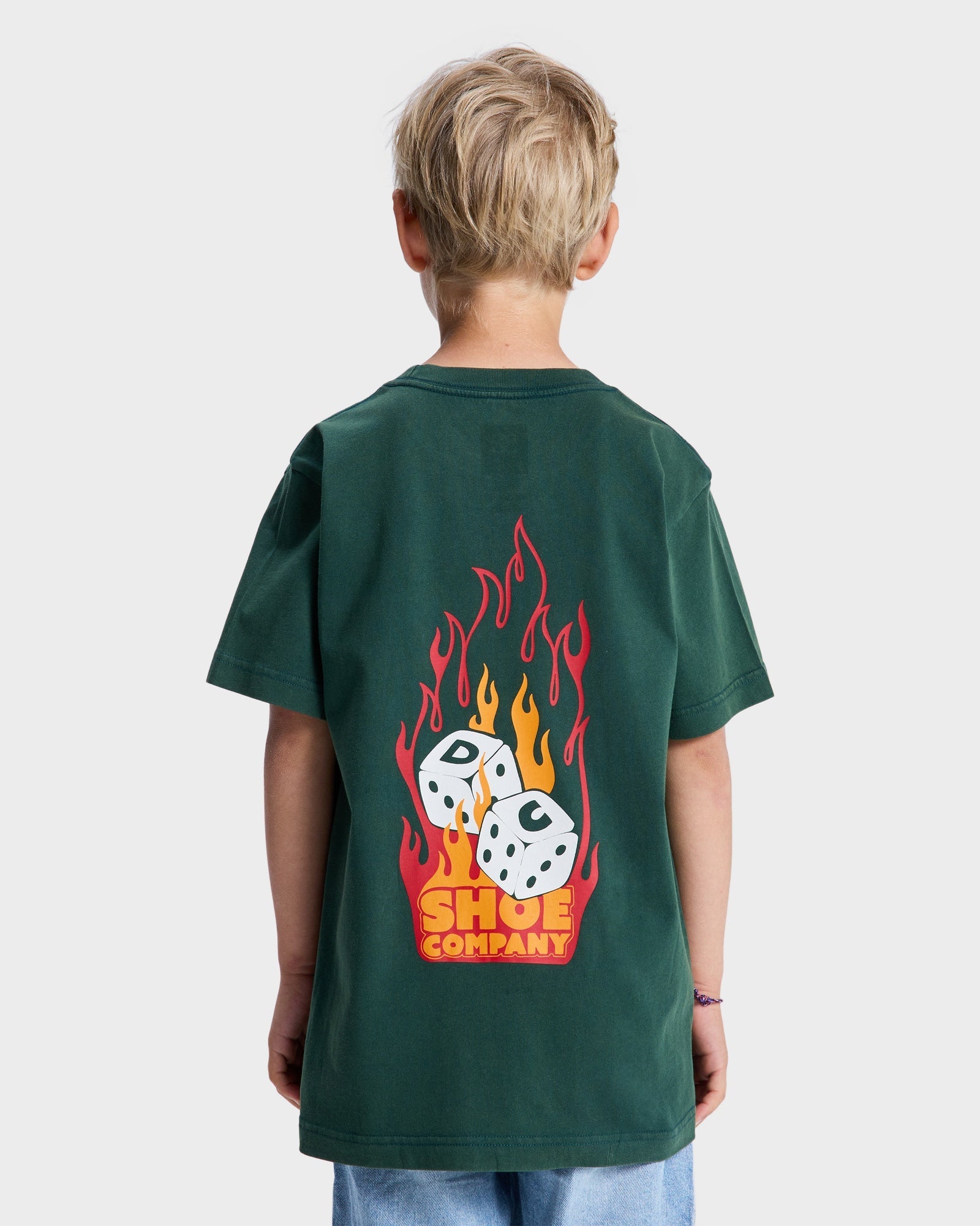 Boys 10-16 Burning Dice T-Shirt