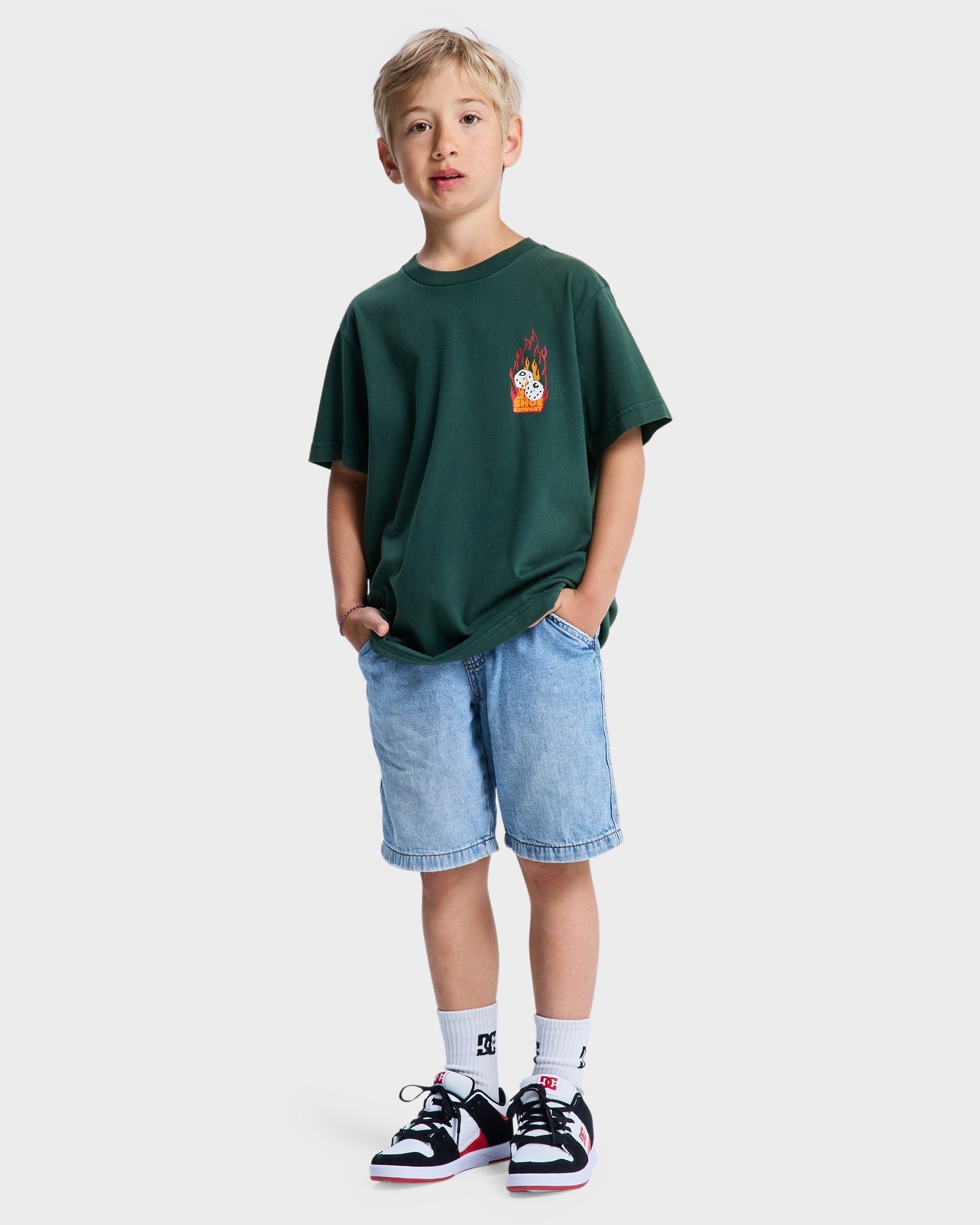 Boys 10-16 Burning Dice T-Shirt