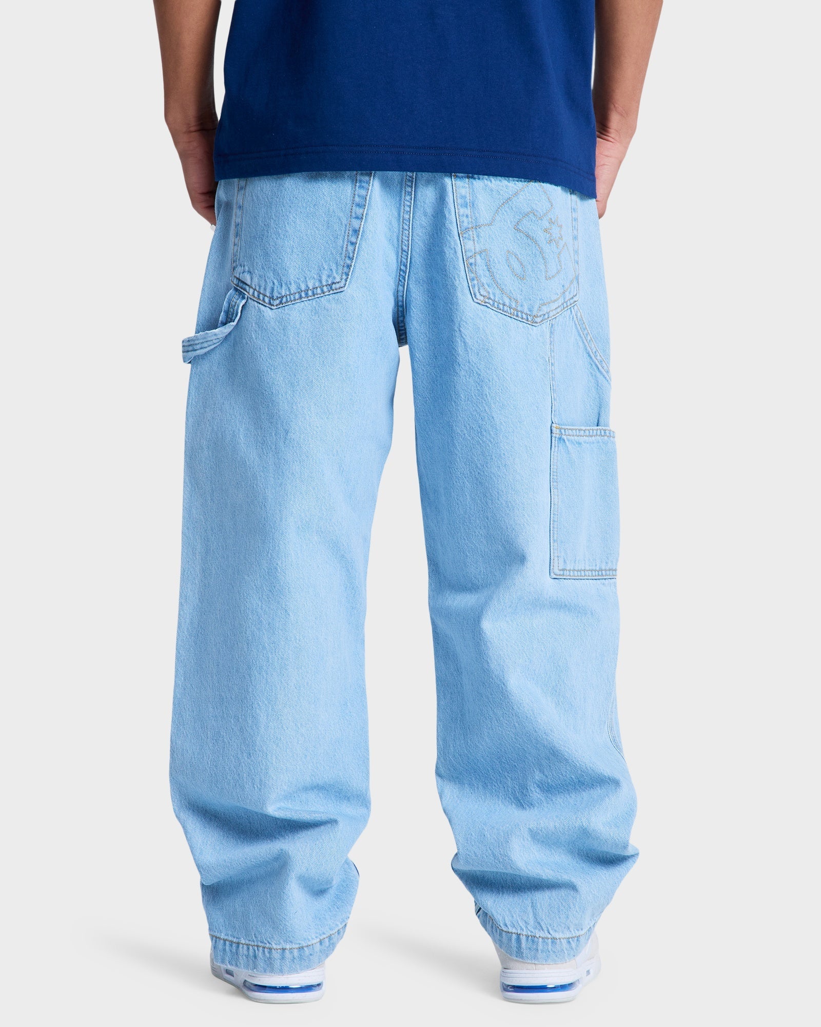 Mens Baggy Denim Carpenter Pants
